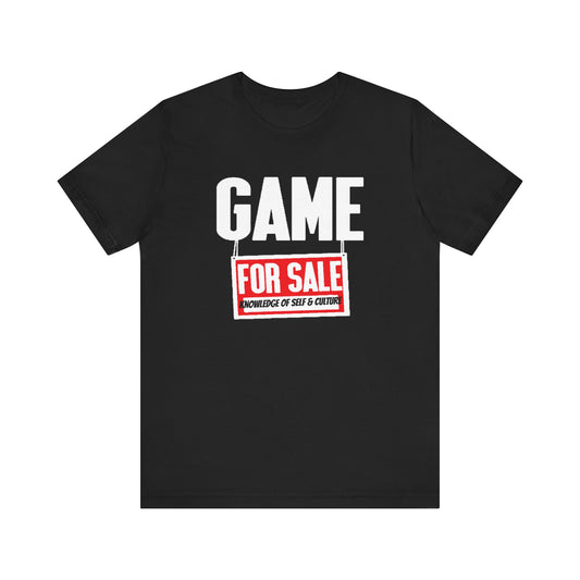 Game For Sale: Unisex Jersey Short Sleeve Tee