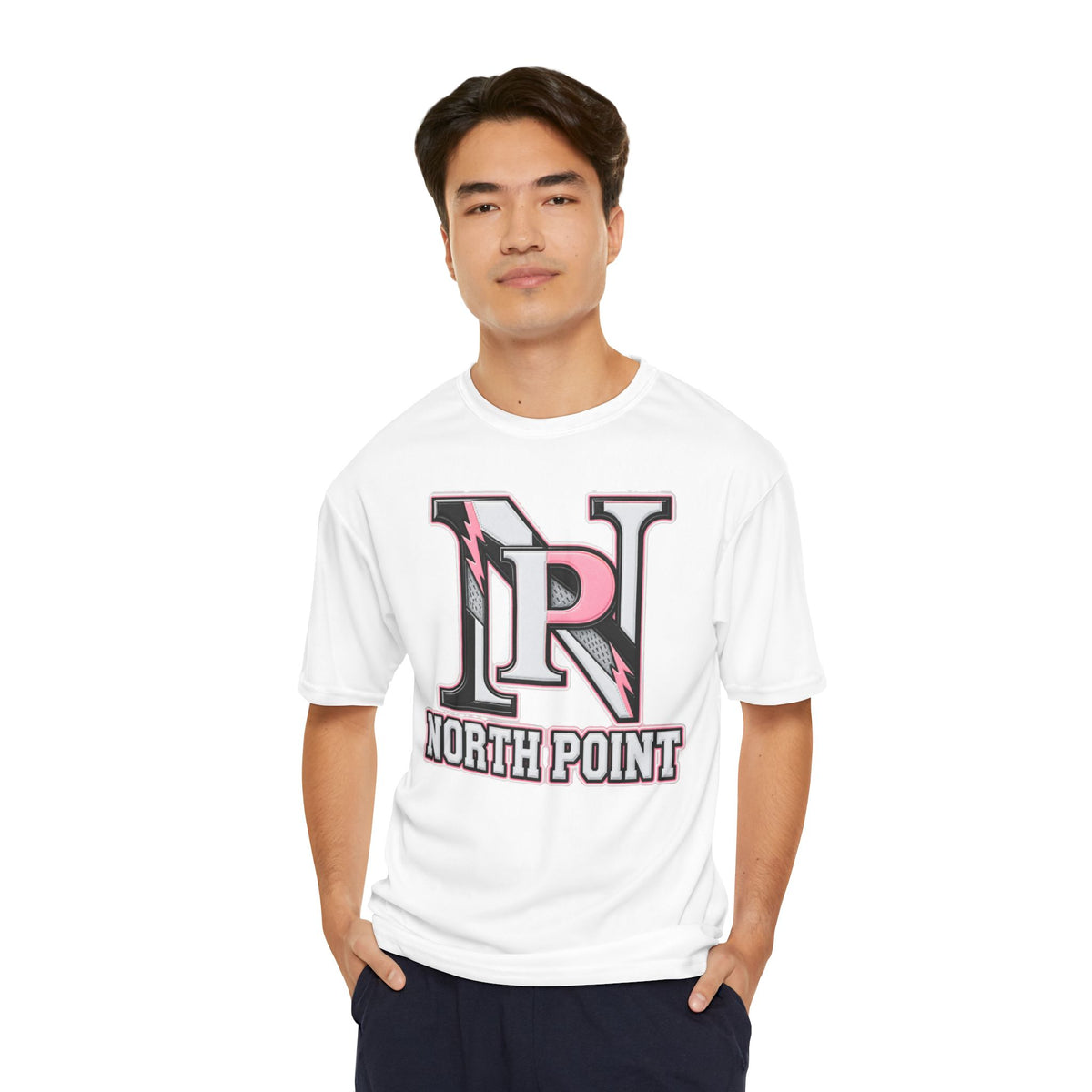 NP Pink & Black: Men's Performance T-Shirt