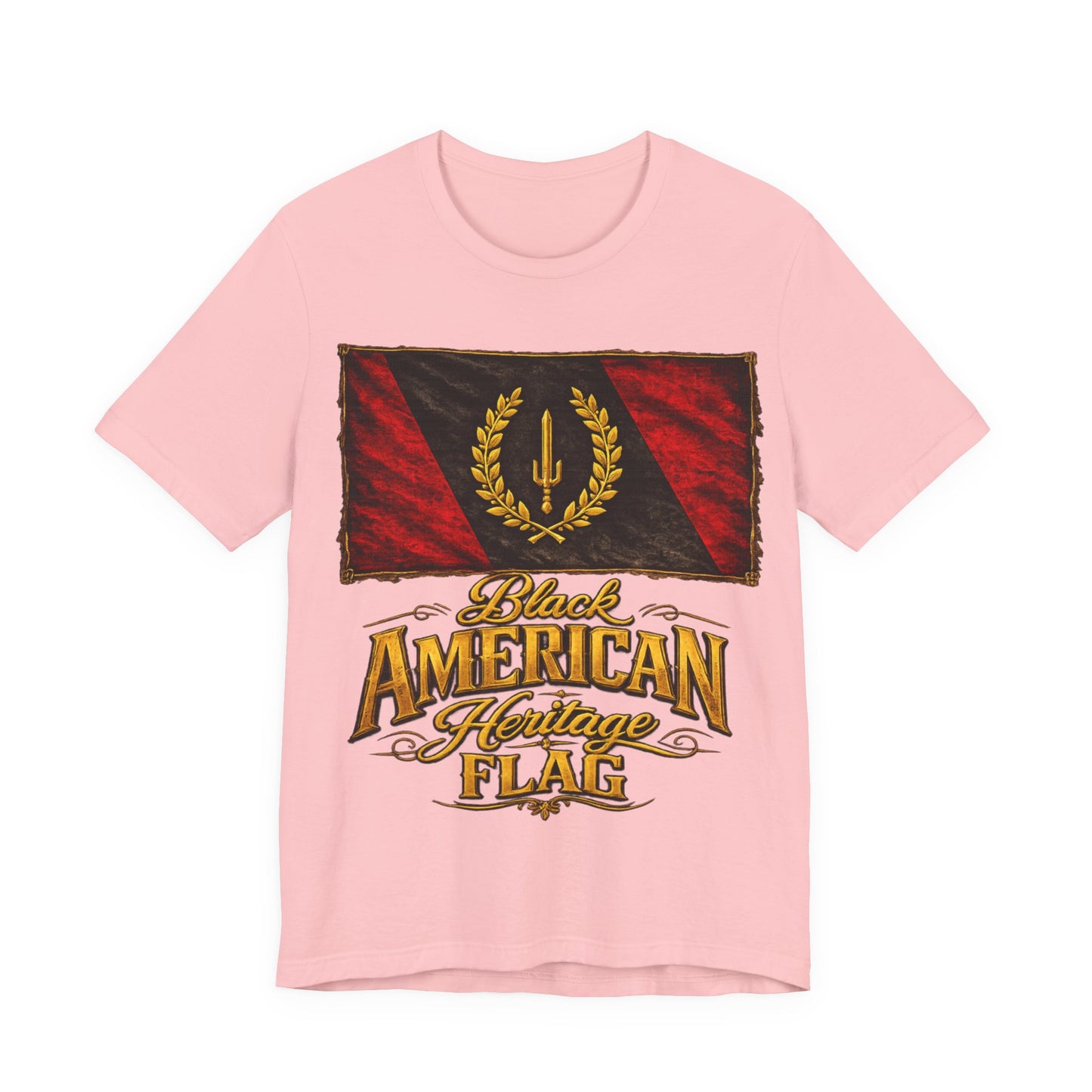 Black Heritage Flag: Unisex Jersey Short Sleeve Tee