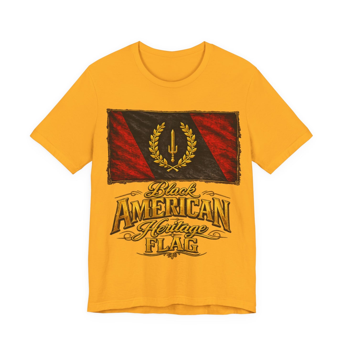 Black Heritage Flag: Unisex Jersey Short Sleeve Tee
