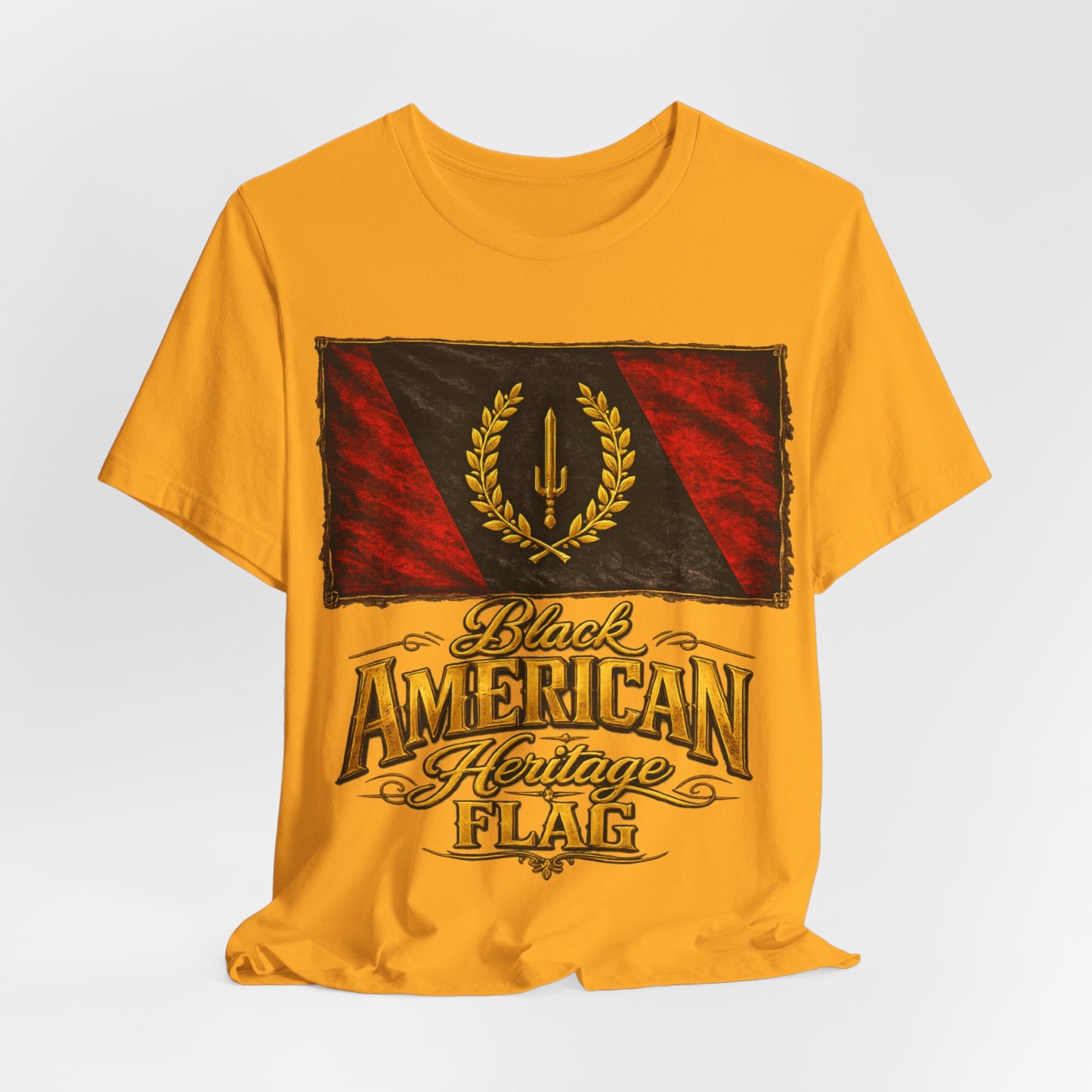 Black Heritage Flag: Unisex Jersey Short Sleeve Tee
