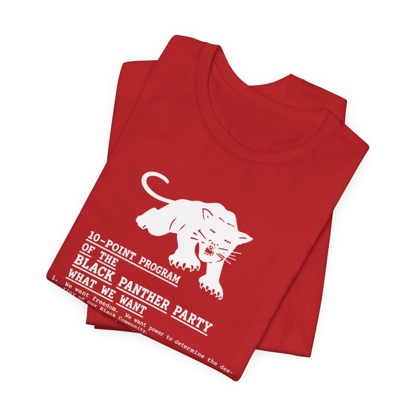 10-Point Plan/Black Panthers: Unisex Jersey Short Sleeve Tee