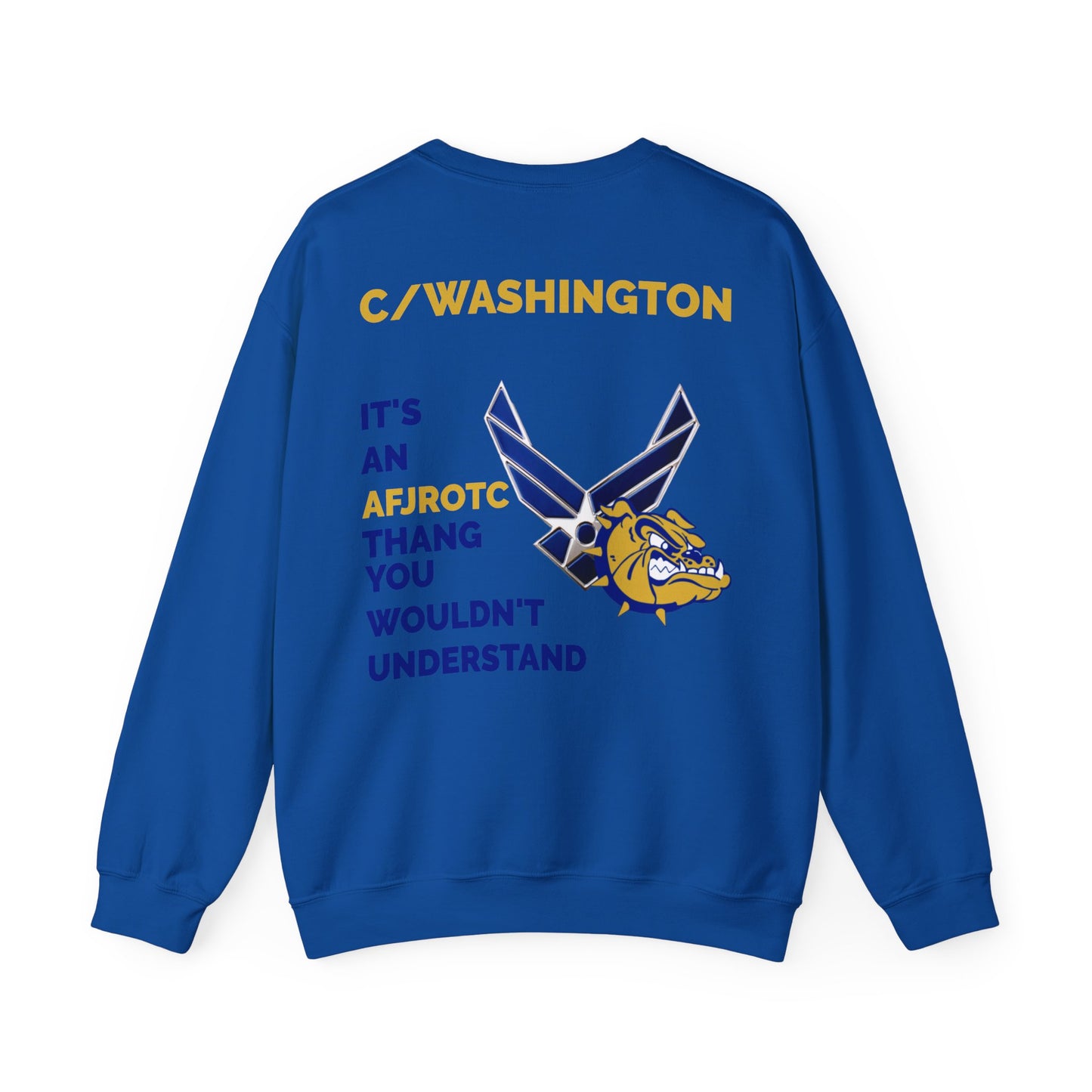 AFJROTC C/WASHINGTON Unisex Crewneck Sweatshirt - Perfect Gift for Cadets