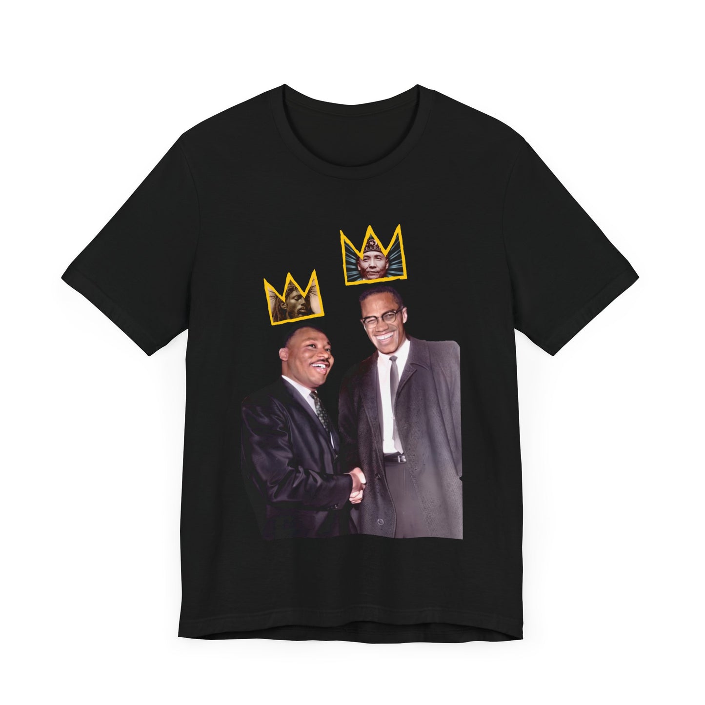 Crowned Ones/MLK & Malcolm X: Unisex Jersey Short Sleeve Tee