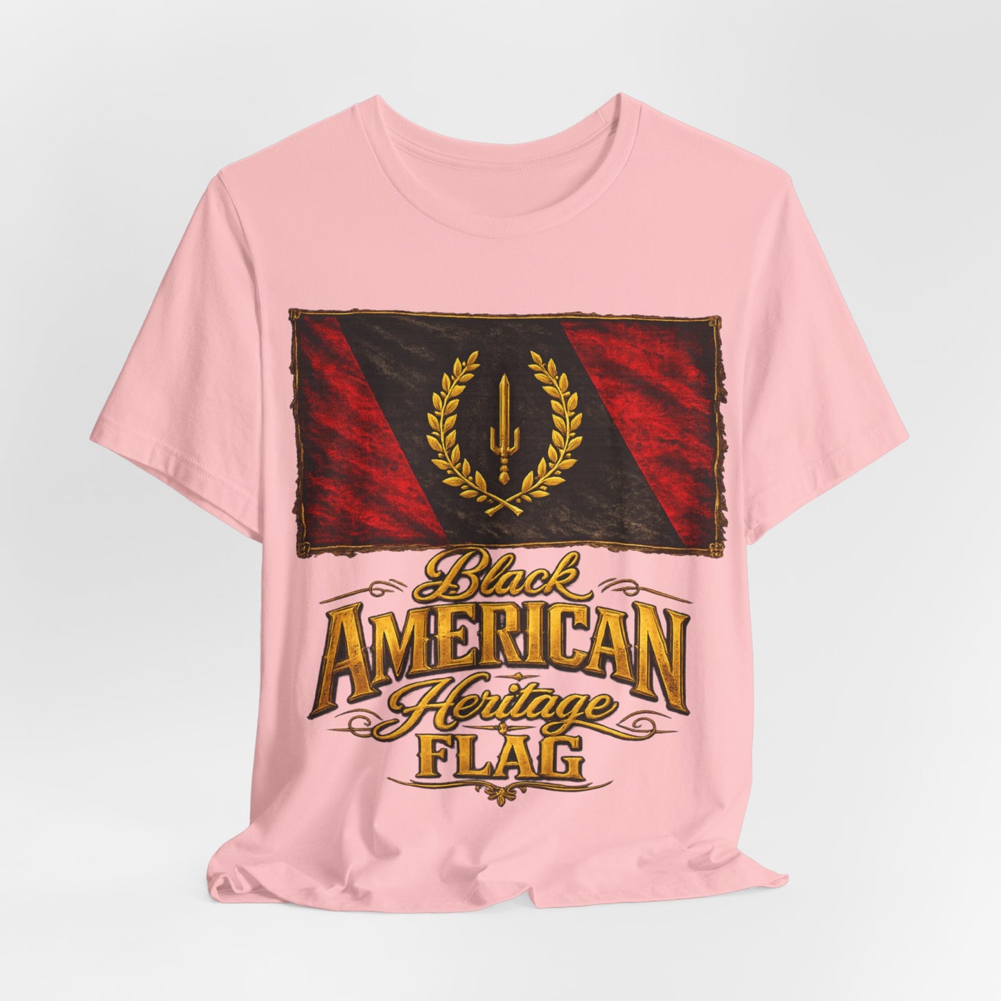 Black Heritage Flag: Unisex Jersey Short Sleeve Tee