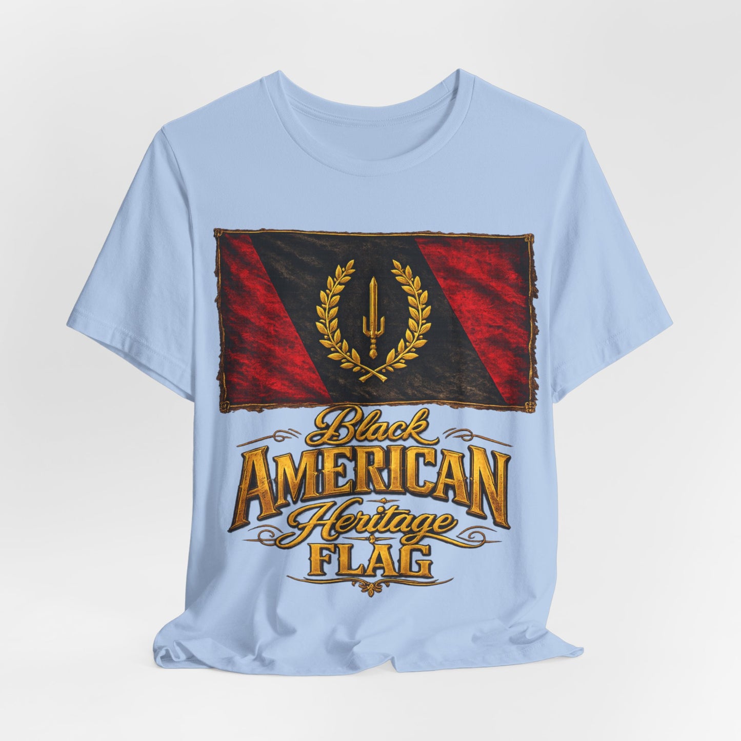 Black Heritage Flag: Unisex Jersey Short Sleeve Tee