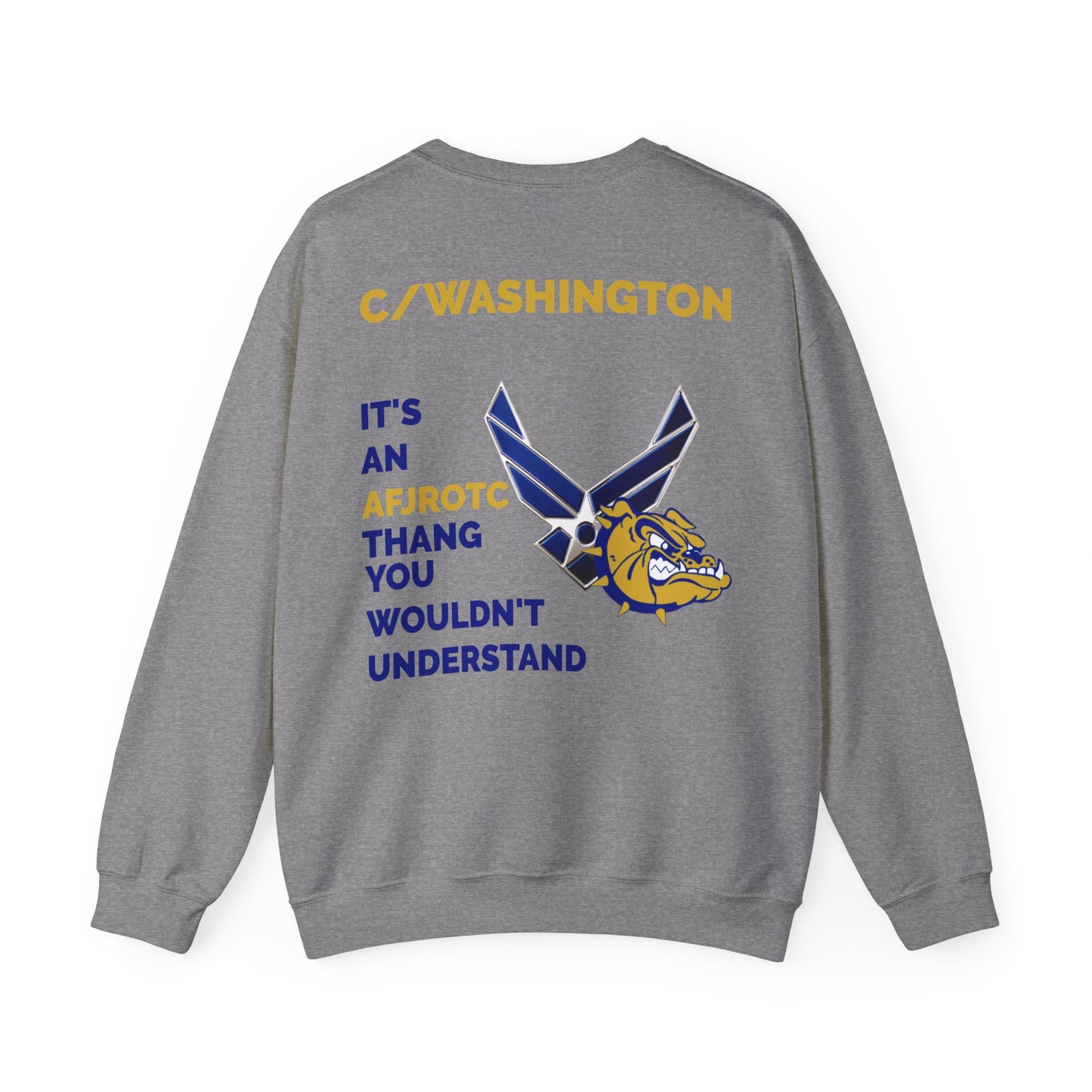 AFJROTC C/WASHINGTON Unisex Crewneck Sweatshirt - Perfect Gift for Cadets