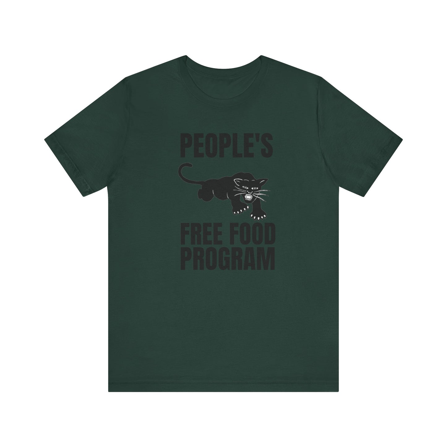 People's Free Food Program: Unisex Jersey Short Sleeve Tee