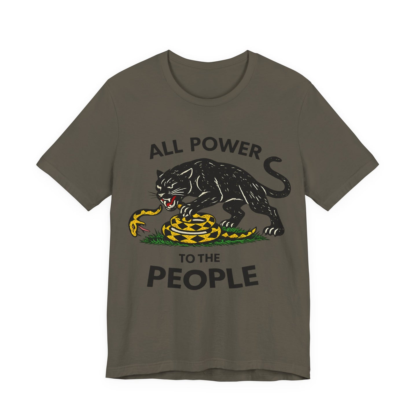 All Power to the People: Unisex Jersey Short Sleeve Tee