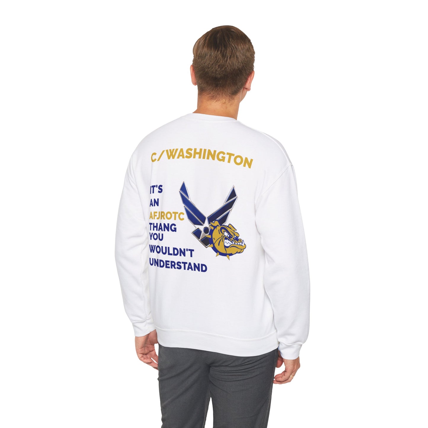 AFJROTC C/WASHINGTON Unisex Crewneck Sweatshirt - Perfect Gift for Cadets