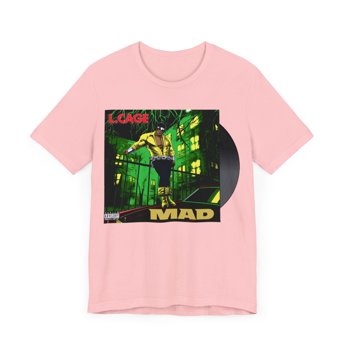 Luke Cage Records: Unisex Jersey Short Sleeve Tee