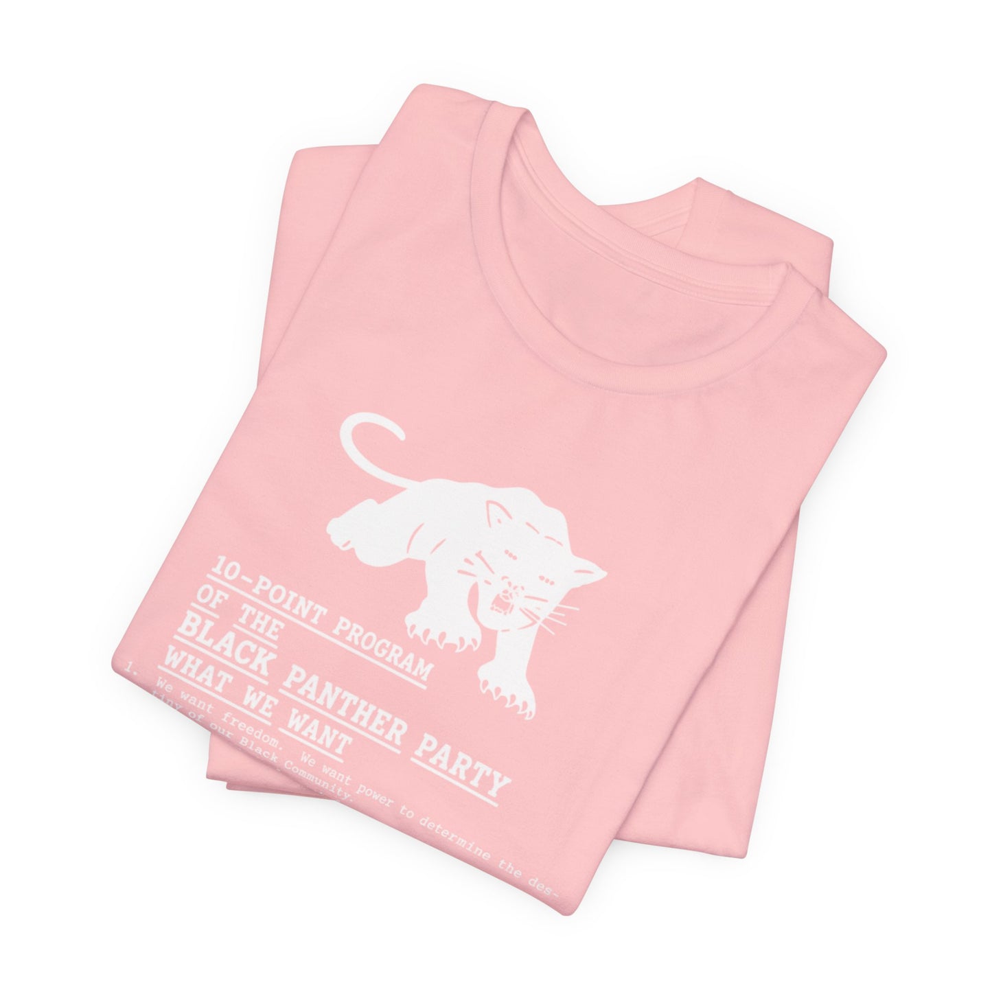 10-Point Plan/Black Panthers: Unisex Jersey Short Sleeve Tee