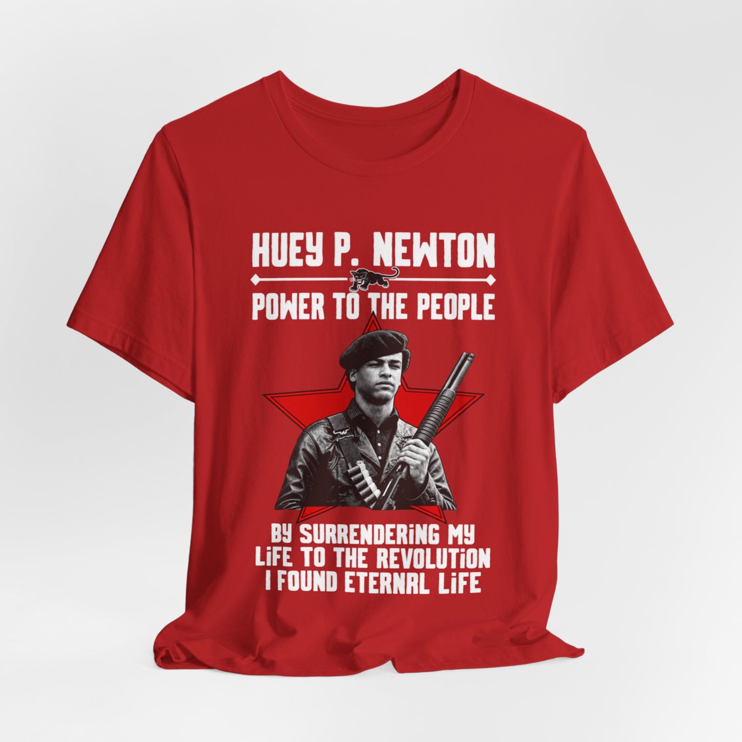 Dr. Huey P. Newton/Power to the People: Unisex Jersey Short Sleeve Tee