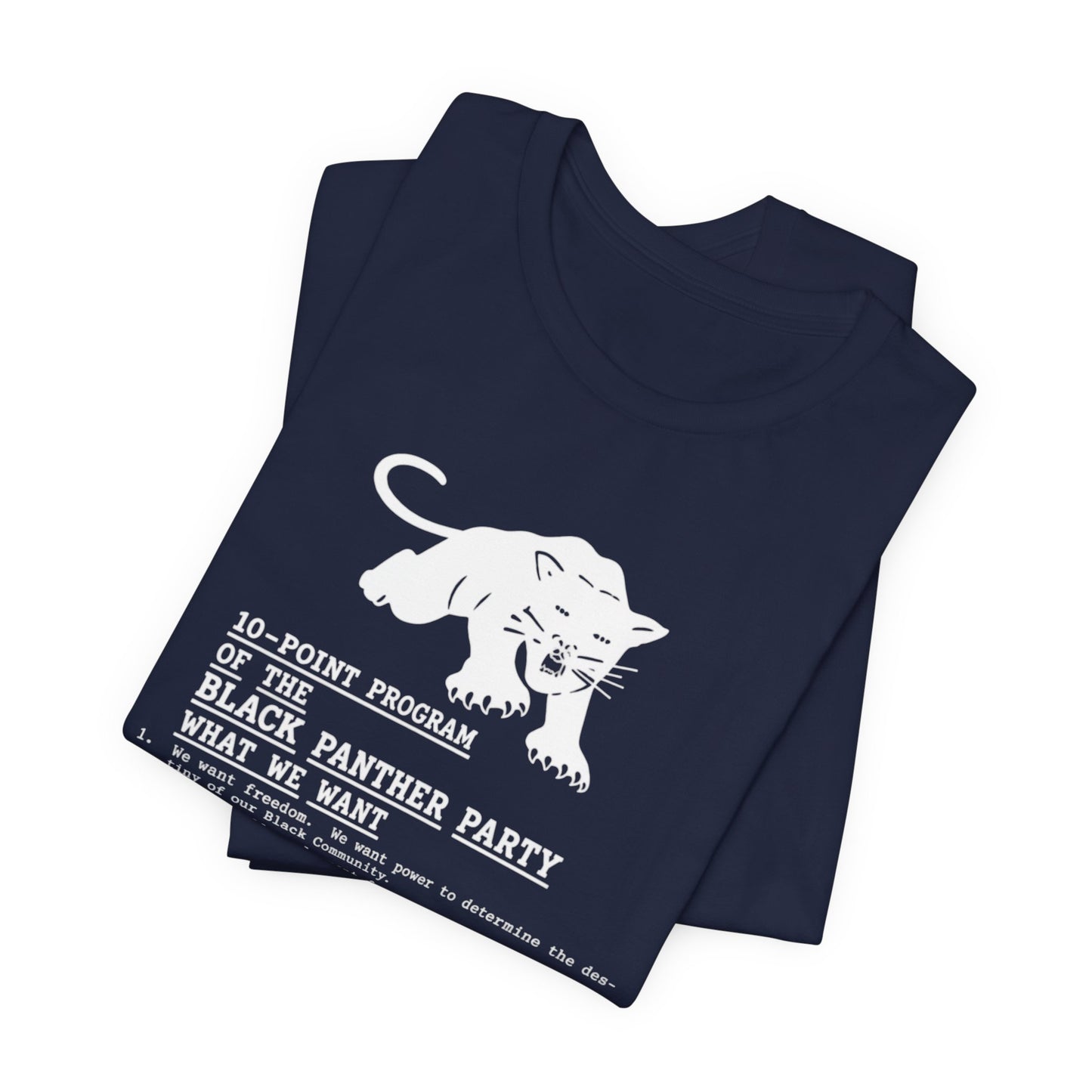10-Point Plan/Black Panthers: Unisex Jersey Short Sleeve Tee