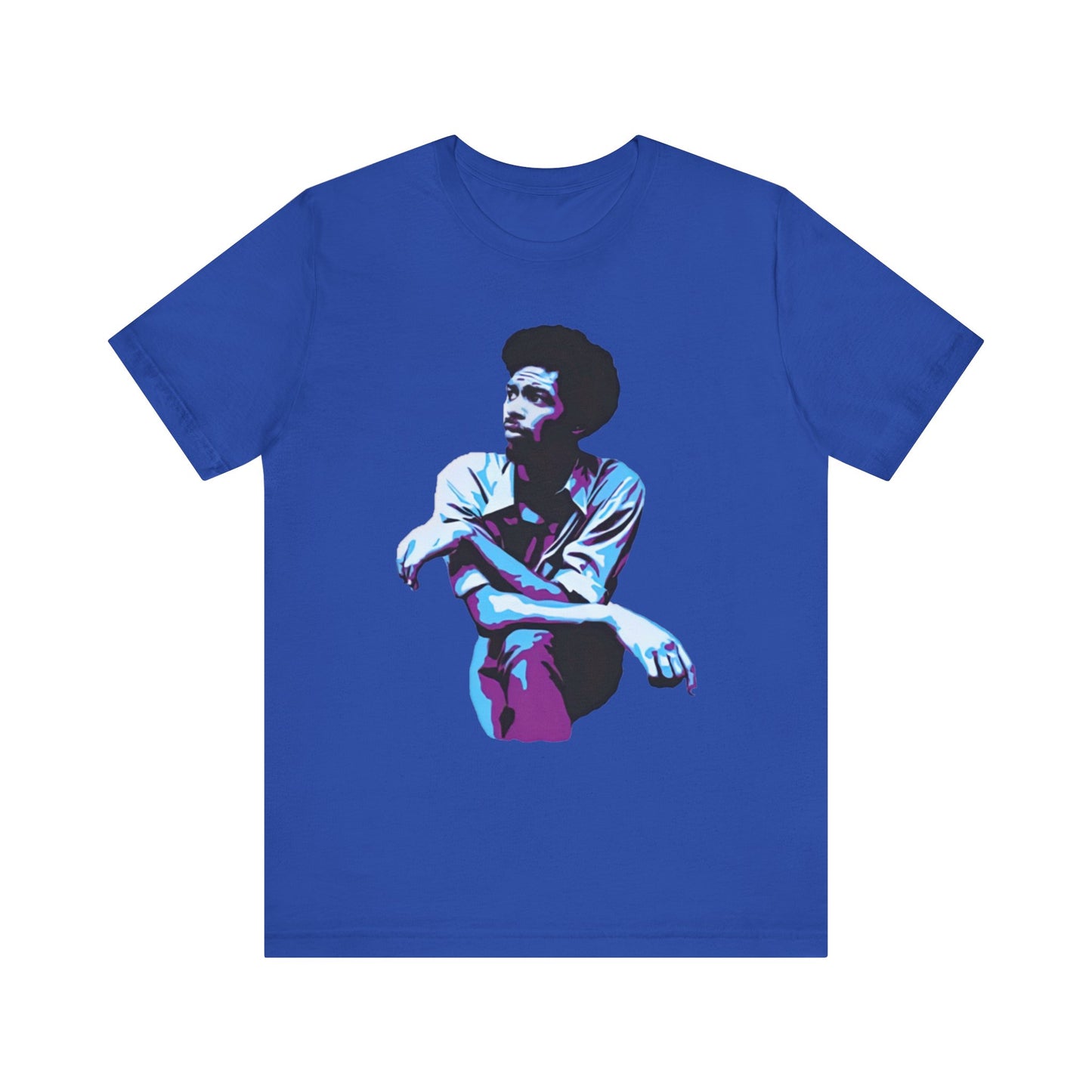 Gil Scott-Heron/Blue: Unisex Jersey Short Sleeve Tee