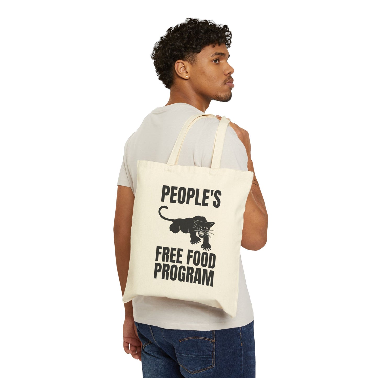 People"s Free Food Program: Cotton Canvas Tote Bag