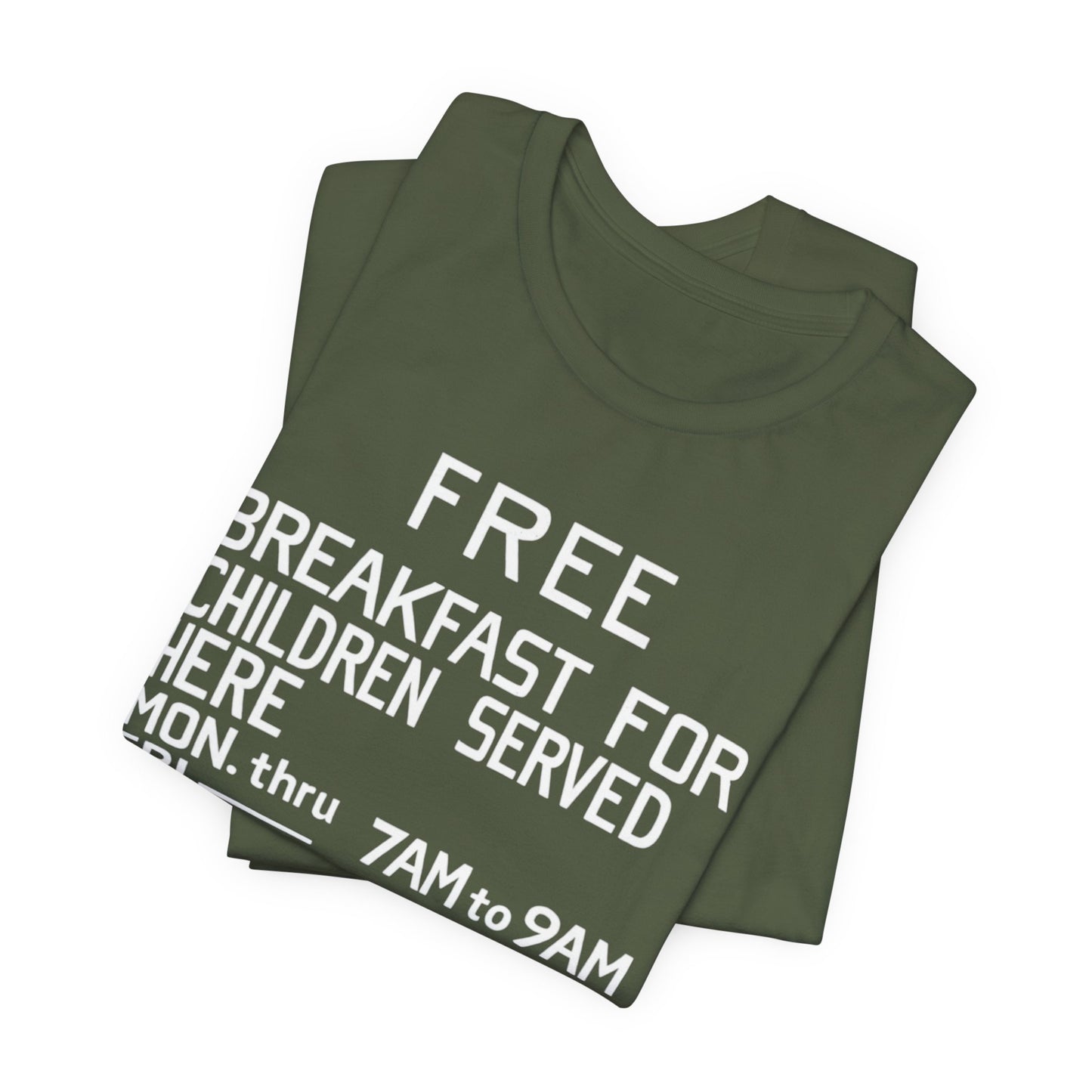 Free Breakfast Program: Unisex Jersey Short Sleeve Tee