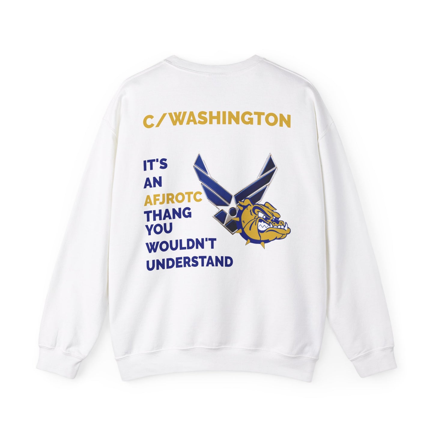 AFJROTC C/WASHINGTON Unisex Crewneck Sweatshirt - Perfect Gift for Cadets