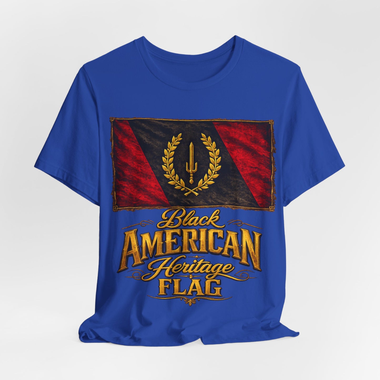 Black Heritage Flag: Unisex Jersey Short Sleeve Tee