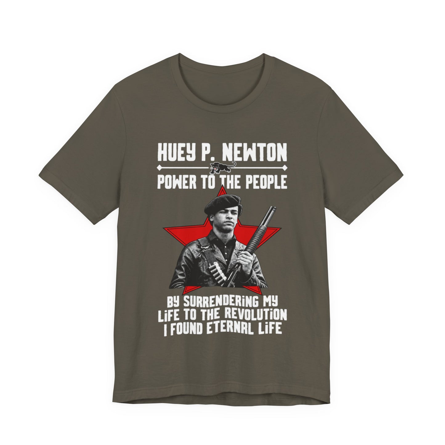 Dr. Huey P. Newton/Power to the People: Unisex Jersey Short Sleeve Tee