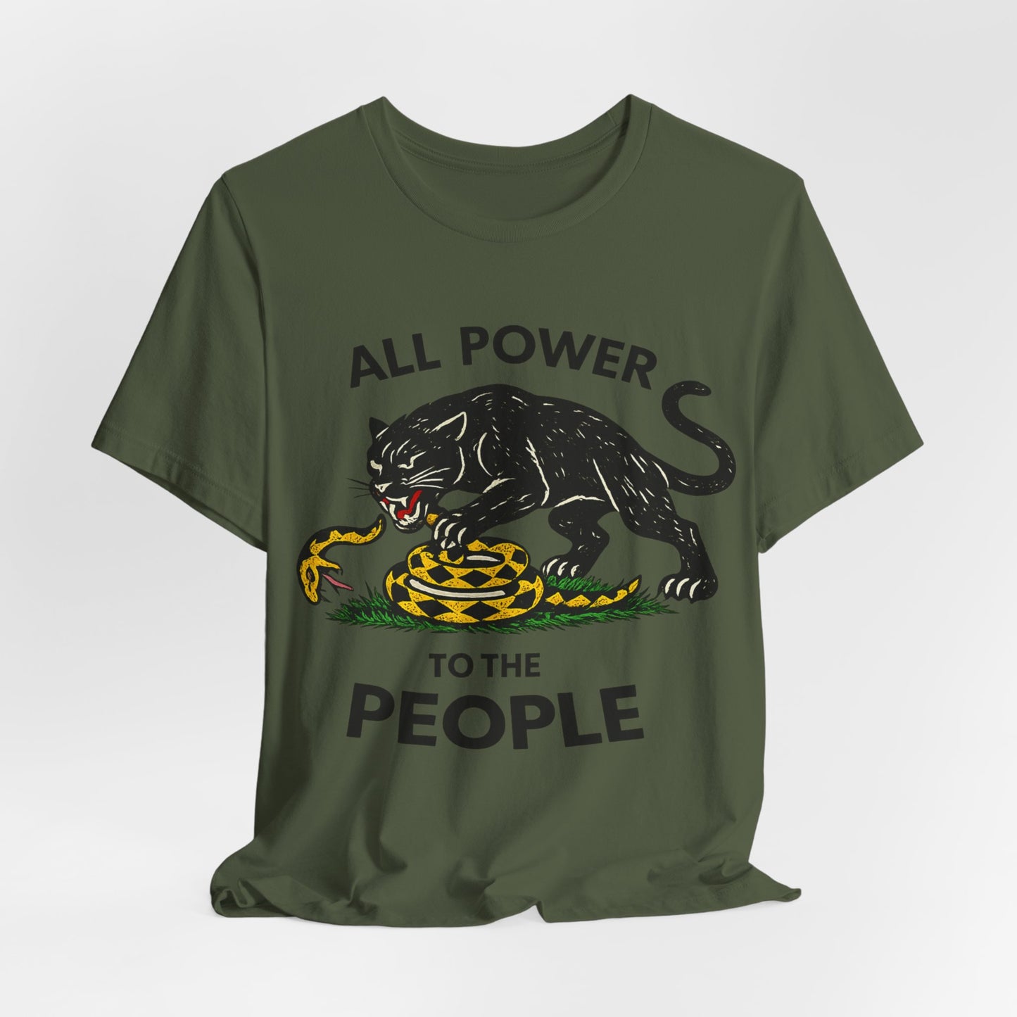 All Power to the People: Unisex Jersey Short Sleeve Tee