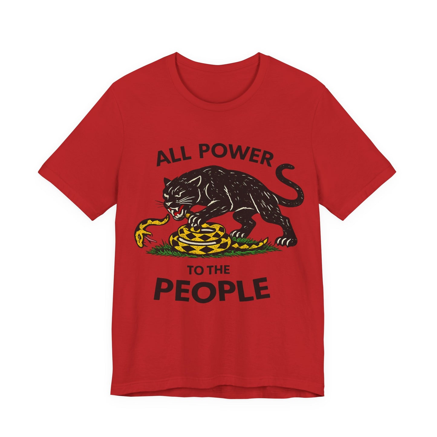 All Power to the People: Unisex Jersey Short Sleeve Tee