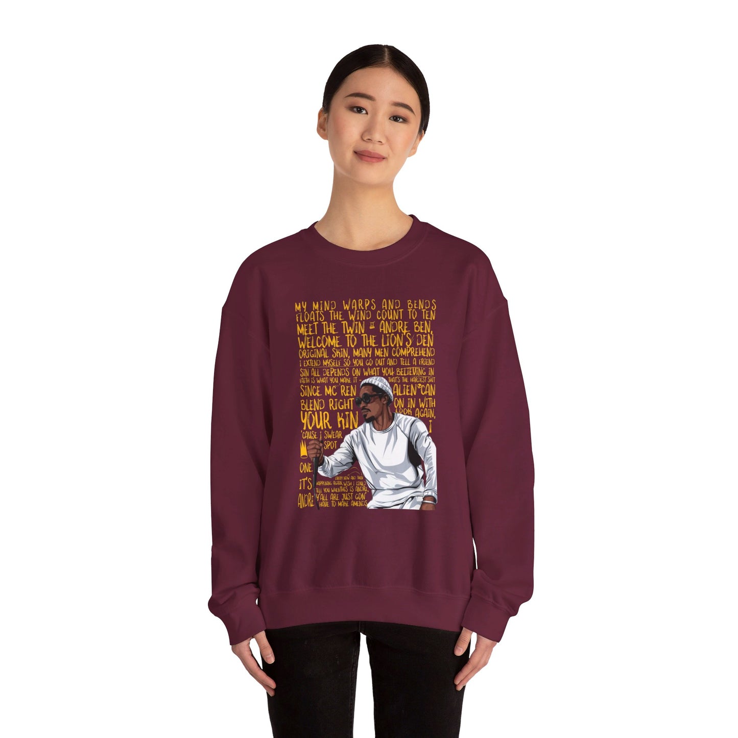 Andre 3000: Unisex Heavy Blend™ Crewneck Sweatshirt