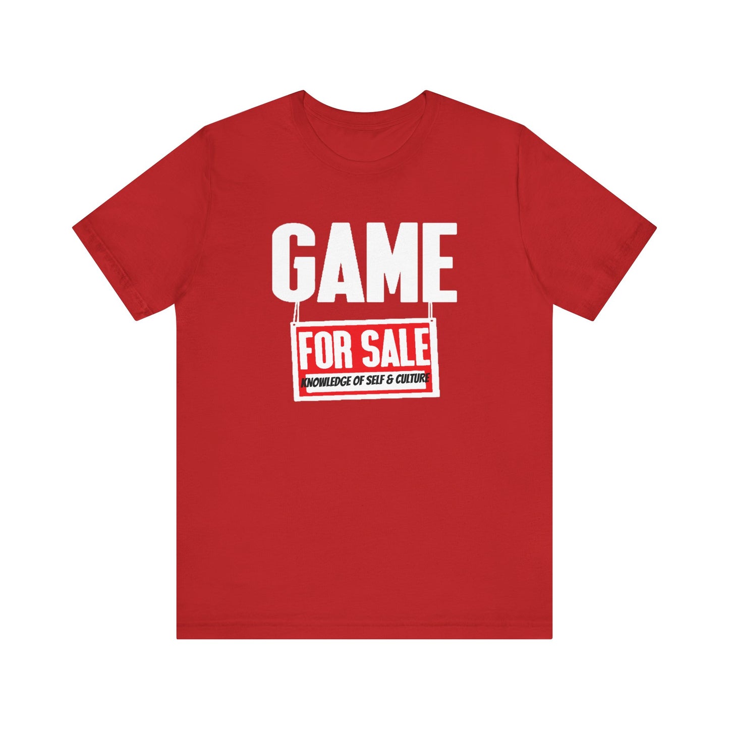 Game For Sale: Unisex Jersey Short Sleeve Tee