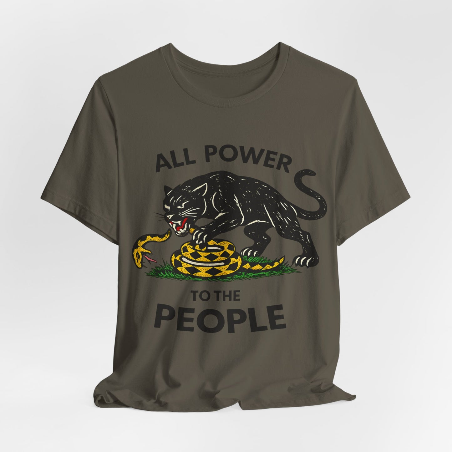 All Power to the People: Unisex Jersey Short Sleeve Tee