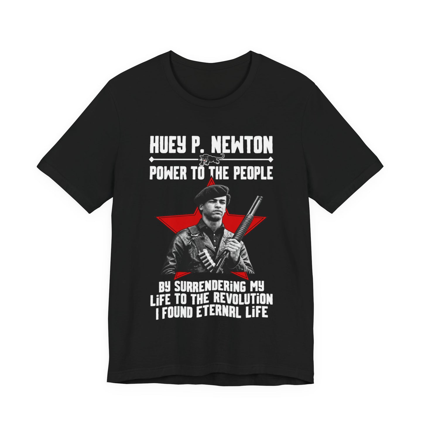 Dr. Huey P. Newton/Power to the People: Unisex Jersey Short Sleeve Tee