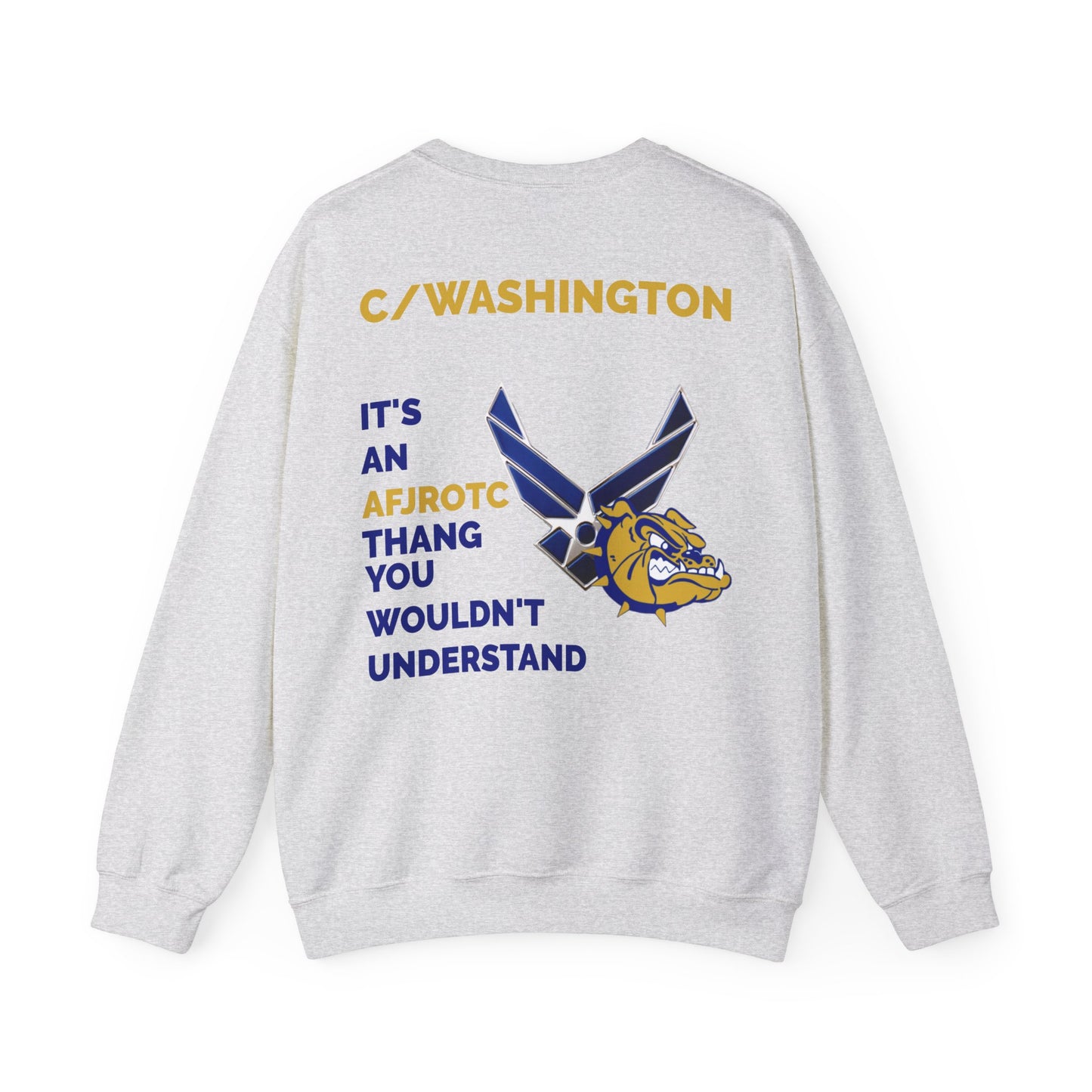 AFJROTC C/WASHINGTON Unisex Crewneck Sweatshirt - Perfect Gift for Cadets