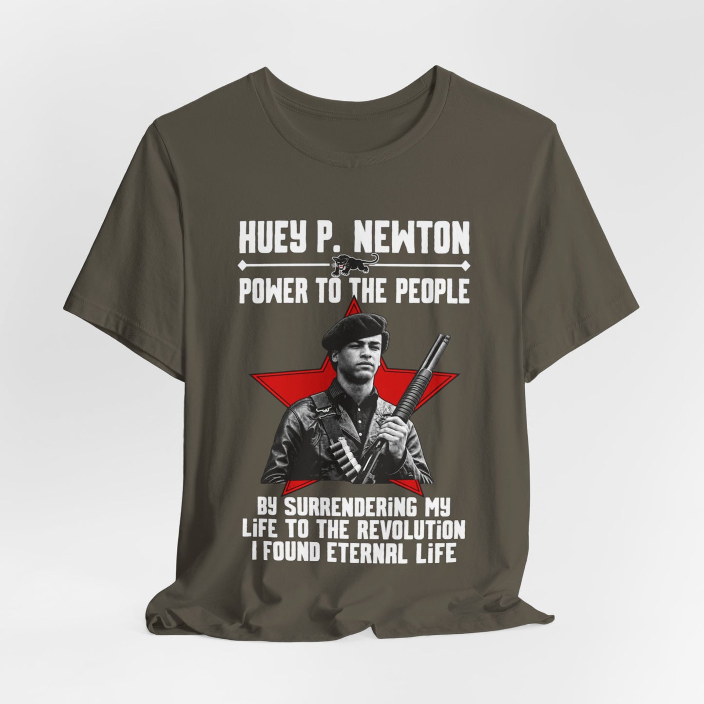 Dr. Huey P. Newton/Power to the People: Unisex Jersey Short Sleeve Tee