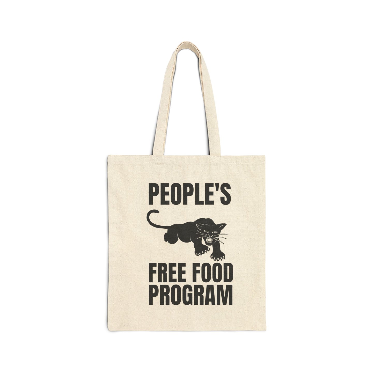 People"s Free Food Program: Cotton Canvas Tote Bag