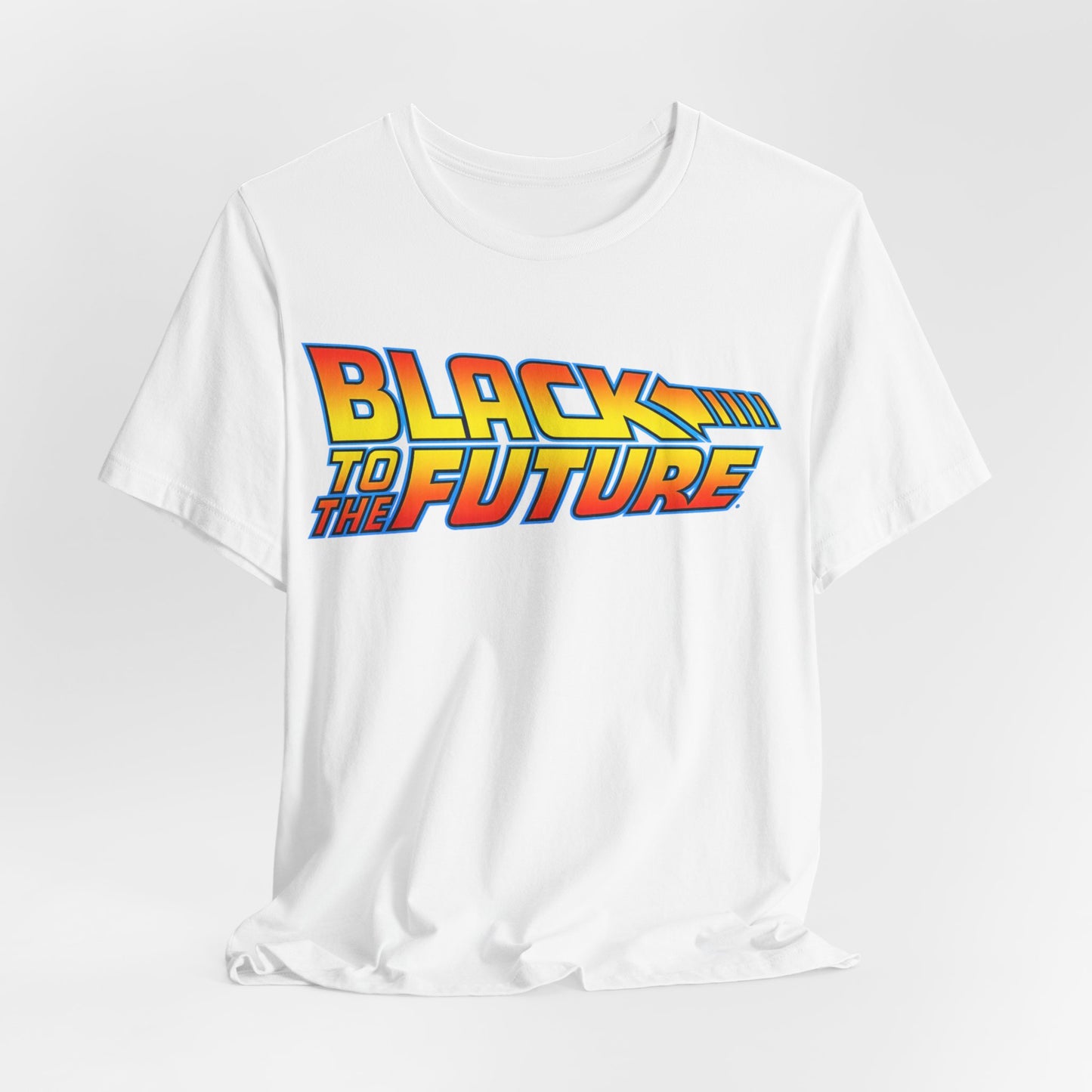 Black to the Future: Unisex Jersey Short Sleeve Tee