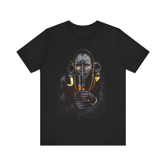 African Warrior: Unisex Jersey Short Sleeve