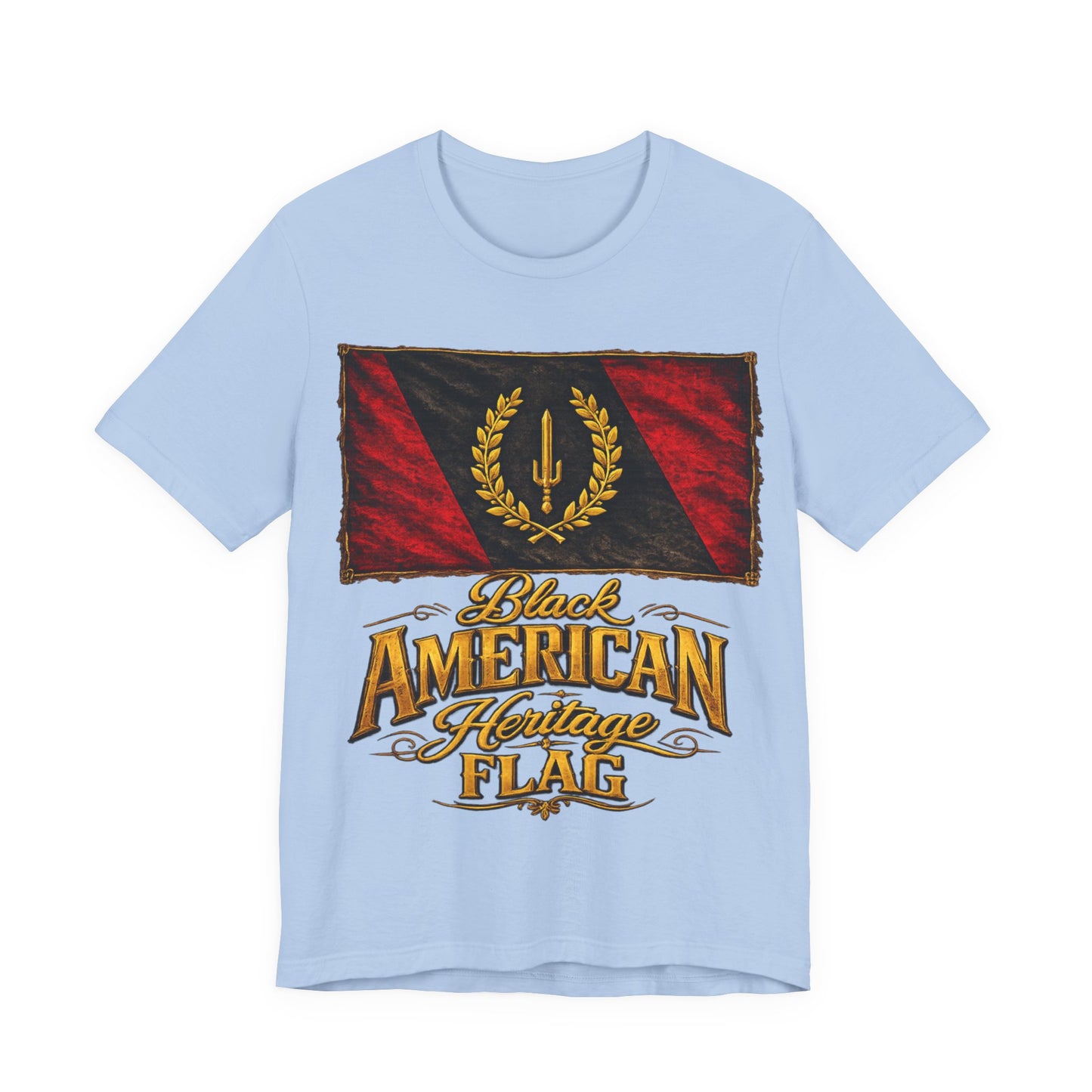Black Heritage Flag: Unisex Jersey Short Sleeve Tee