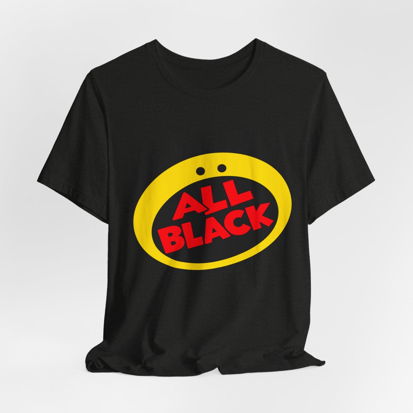 All Black: Unisex Jersey Short Sleeve Tee