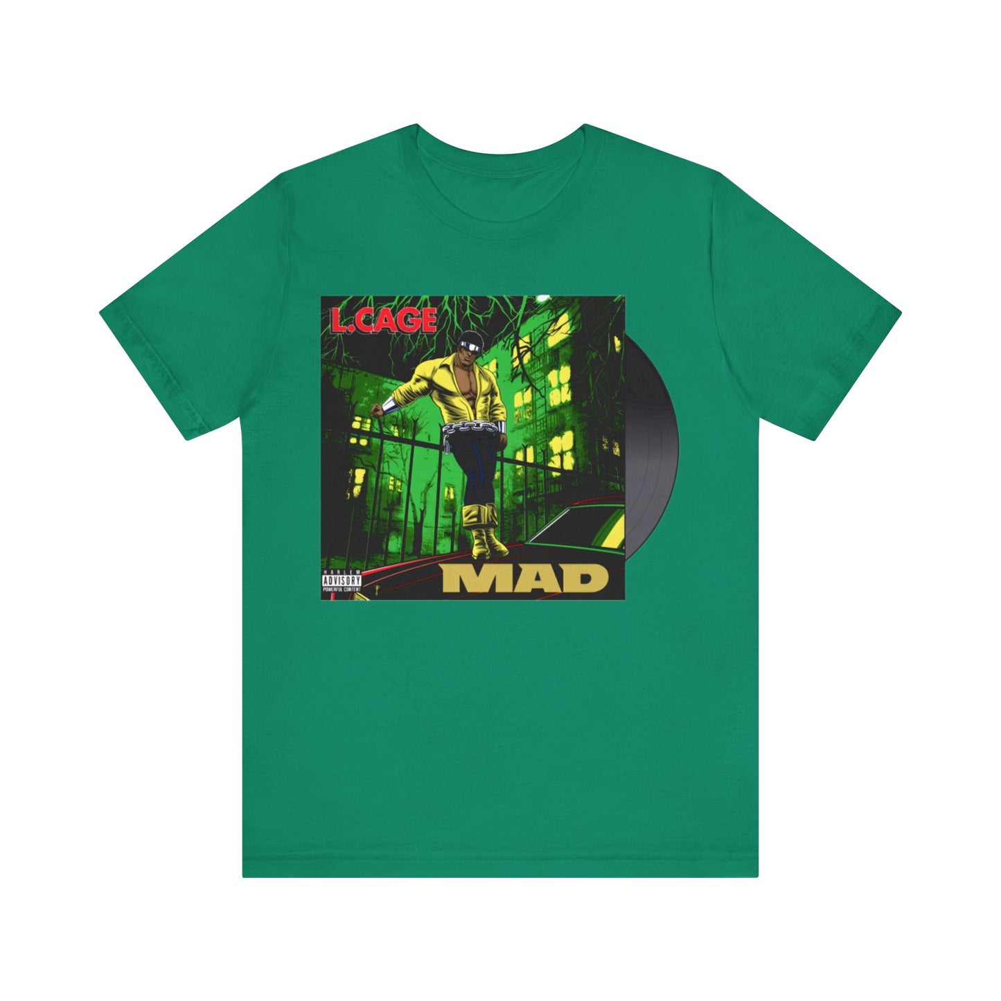 Luke Cage Records: Unisex Jersey Short Sleeve Tee