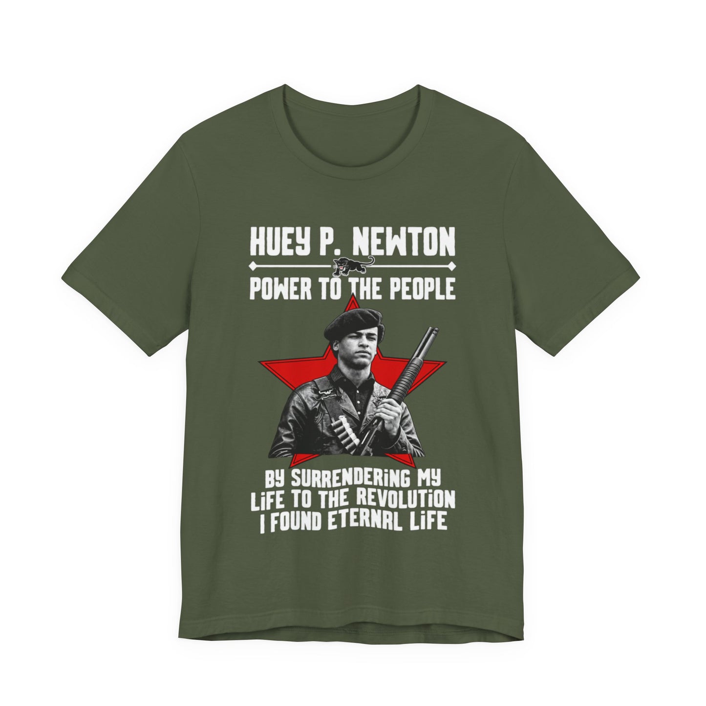 Dr. Huey P. Newton/Power to the People: Unisex Jersey Short Sleeve Tee