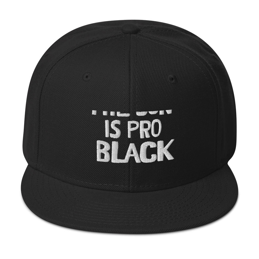 The Sun Is Pro Black: Snapback Hat