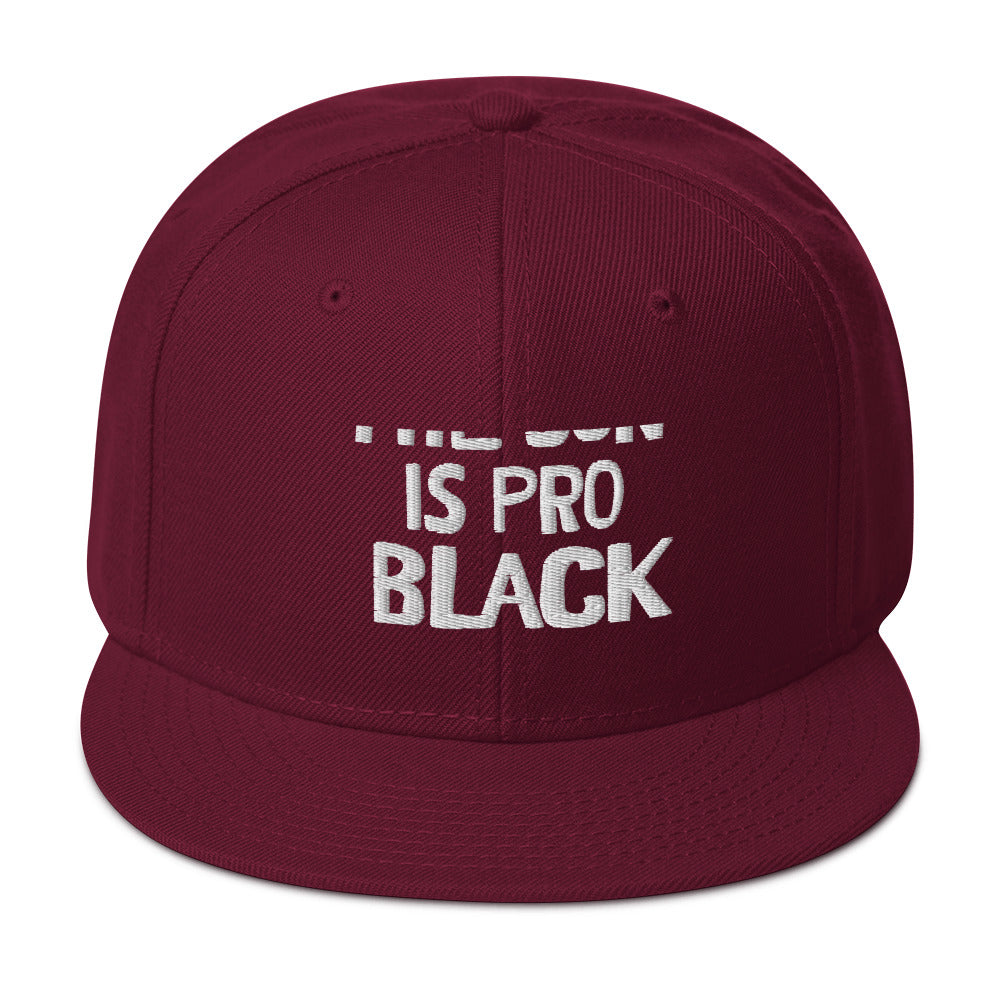 The Sun Is Pro Black: Snapback Hat