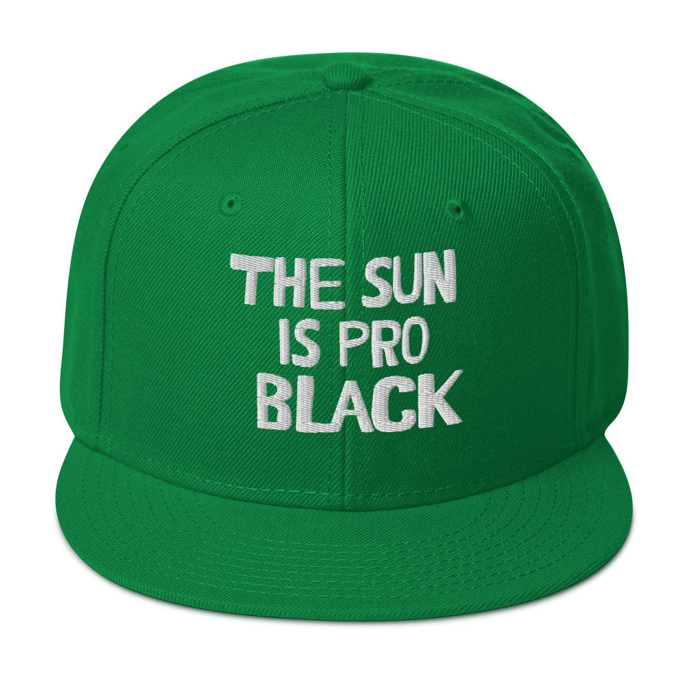 The Sun Is Pro Black: Snapback Hat